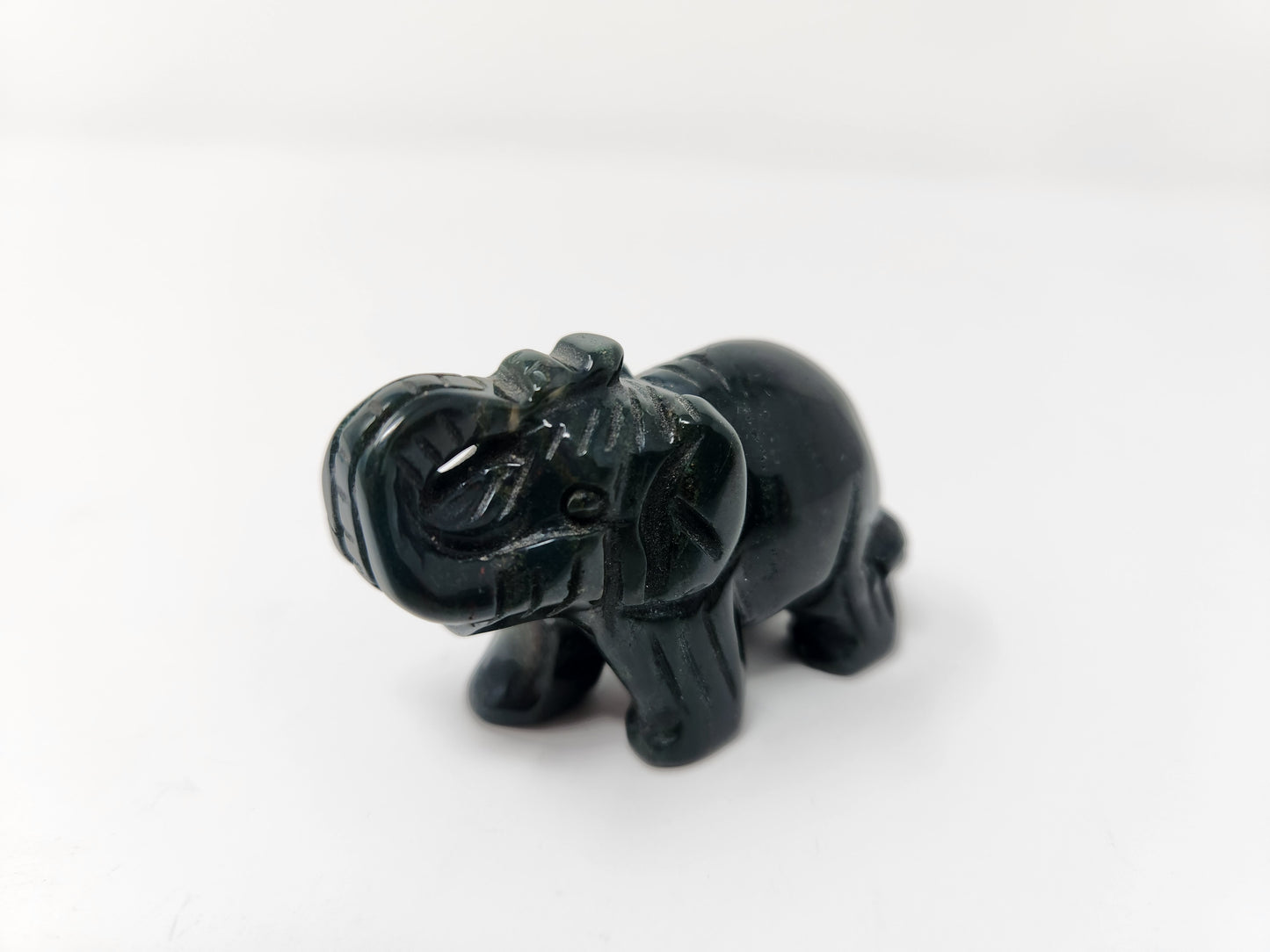 Moss Agate Elephant