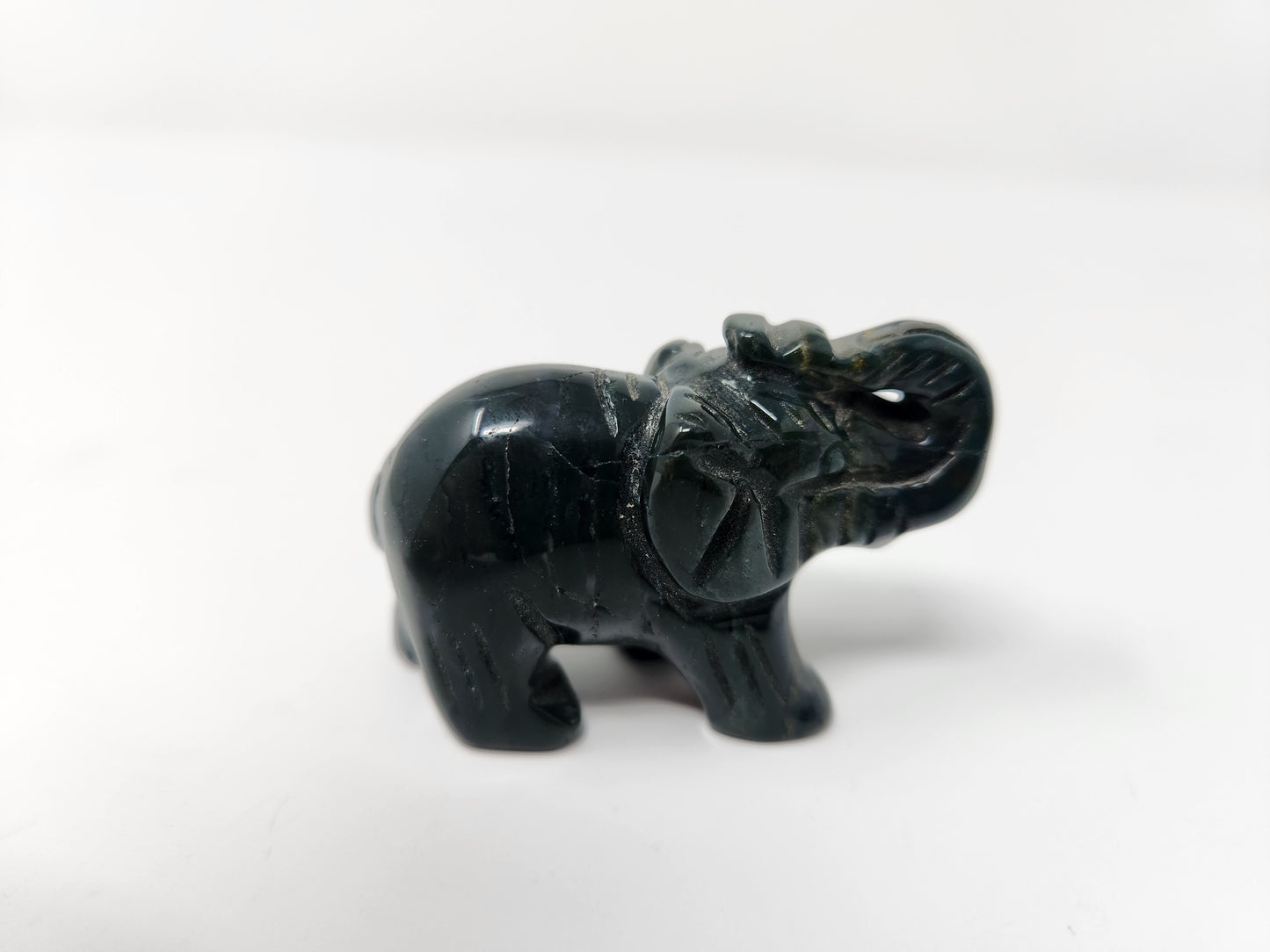 Moss Agate Elephant