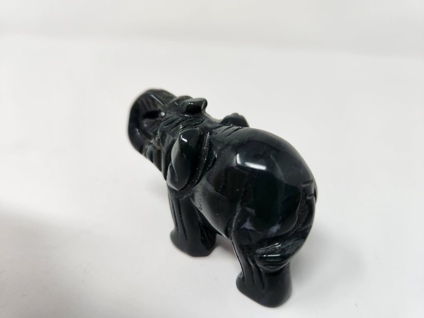 Moss Agate Elephant