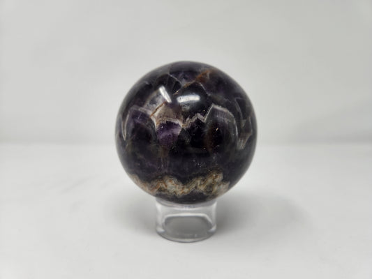 Large Chevron Amethyst Sphere-3" diameter